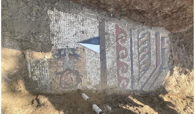 Kahramanmaraş’ta Altyapı Çalışmasında Roma Dönemi Mozaiği Ortaya Çıktı