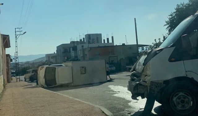 Mersin Mut’ta kamyonetler çarpıştı: 1 kişi yaralandı
