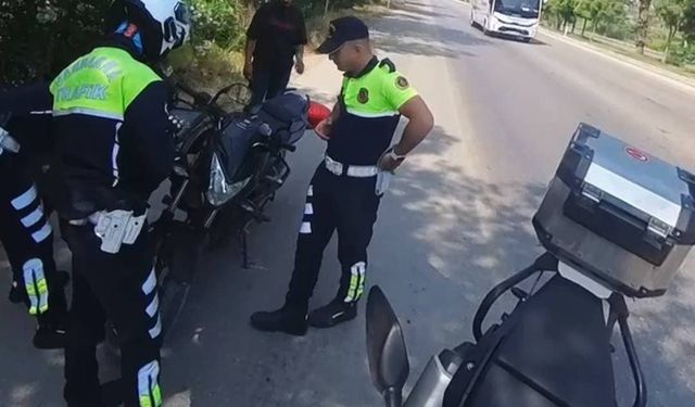 Silifke'de Çalıntı Motosikletle Kaçan Şüpheli Yakalandı