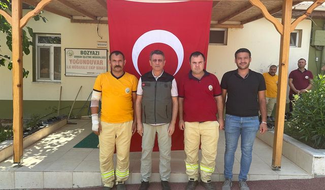 Mersin Orman Bölge Müdürü, Yangında Yaralanan Ekipleri Ziyaret Etti