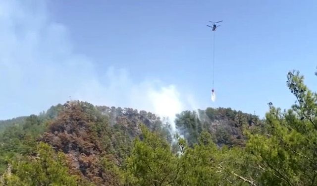 Mersin Anamur’da Orman Yangını Kontrol Altına Alındı