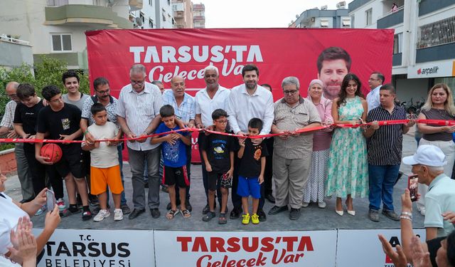 Tarsus Belediyesi’nde Anıt Mahallesi'ne Aznakay parkı açıldı