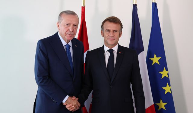 Cumhurbaşkanı Erdoğan, New York’ta Macron ile Görüştü