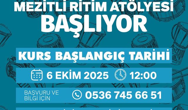 Mezitli Belediyesi’nden Kadınlara Ücretsiz Ritim Atölyesi