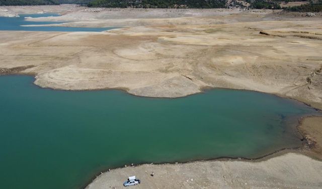 Su seviyesi yüzde 10'a düştü: Ortaya çıkan görüntü endişelendirdi