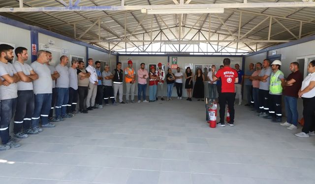 Tarsus OSB Yangın Söndürme Tatbikatı Gerçekleştirdi