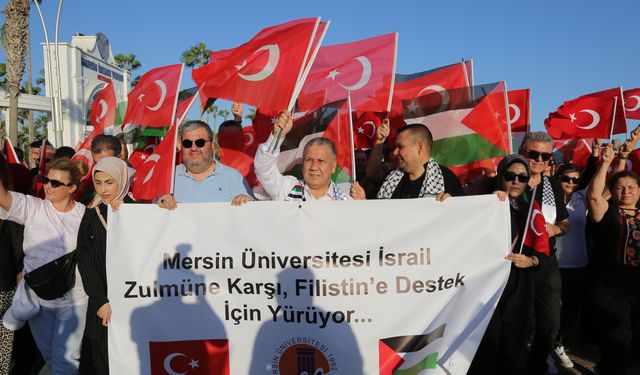 Mersin Üniversitesi, Gazze’nin Sesi Olmak İçin Yürüdü