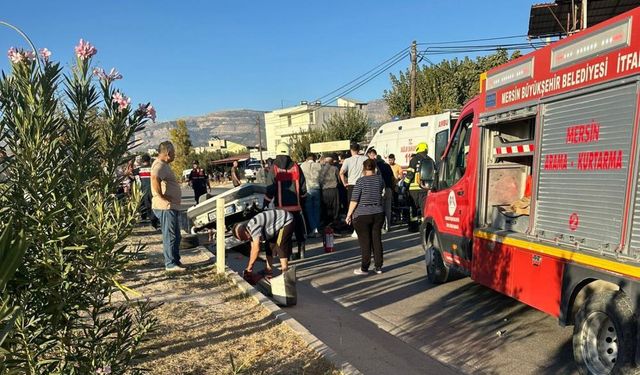 Otomobil Takla Attı, Hurdaya Döndü: 2 Yaralı