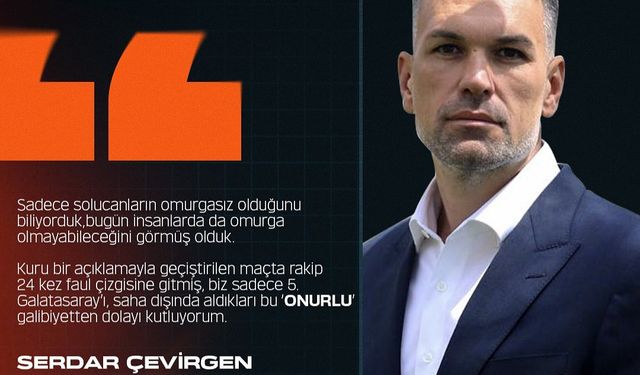 ÇBK Mersin Başkanı Çevirgen'den Hakemlere Eleştiri!