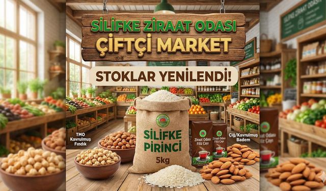 Silifke Ziraat Odası’ndan Yerel Gıda Atağı: Çiftçi Market Stoklarını Yeniledi