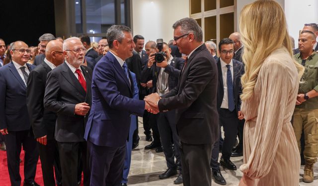 CHP Genel Başkanı Özel, KKTC Cumhuriyet Bayramı Resepsiyonu'na katıldı