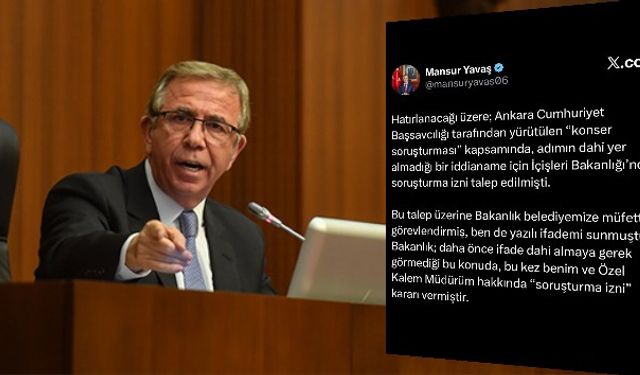 Mansur Yavaş: “Adalet çifte standartla uygulanamaz”