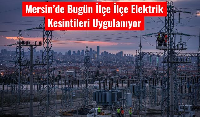 Mersin’de Bugün Çok Sayıda İlçede Elektrik Kesintisi