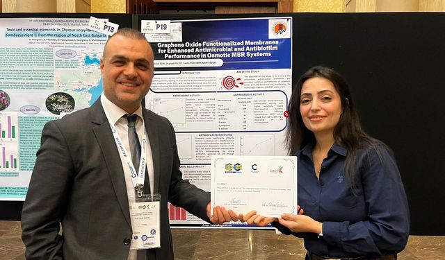 Mersin Üniversitesi’ne Çevre Kimyası Kongresi’nde Birincilik Ödülü