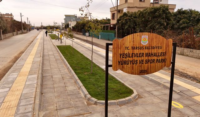 Tarsus Belediyesi’nden Yeşilevler’e Yeni Spor Parkı