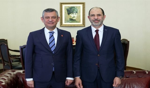 Özgür Özel Hp Genel Başkanı Kudret Özersay ile Görüştü