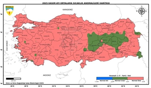 Türkiye Son 55 Yılın En Sıcak 3’üncü Kasımını Geride Bıraktı
