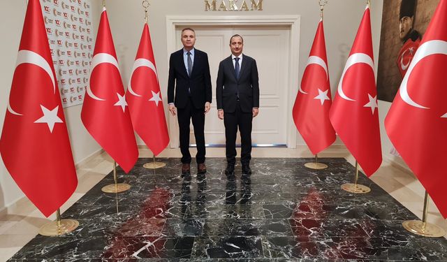 Tarsus'un Yeni İlçe Emniyet Müdürü Ali Kaplan'dan Kaymakam Akyüz'e Ziyaret