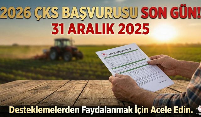 Silifke Ziraat Odası'ndan Kritik Uyarı: ÇKS Başvurusu İçin Son Gün 31 Aralık 2025!