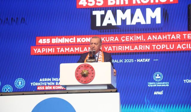 Cumhurbaşkanı Erdoğan Hatay'da