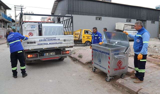 Akdeniz Belediyesi Temizlik Hizmetleri İçin 280 Yeni Çöp Konteyneri Aldı