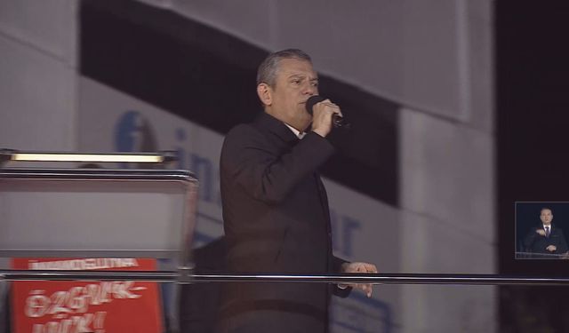 Özgür Özel Çatalca'da konuştu