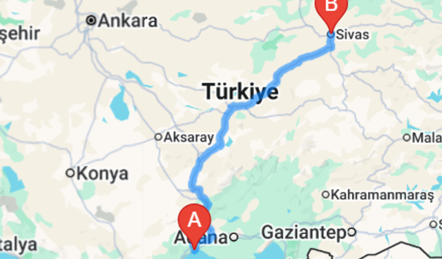 Mersin'den Sivas'a Yolculuk: Kaç Kilometre ve Ne Kadar Sürer?