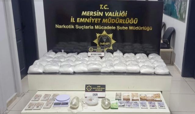 Mersin’de Zehir Tacirinin Evinden Kilolarca Uyuşturucu Çıktı