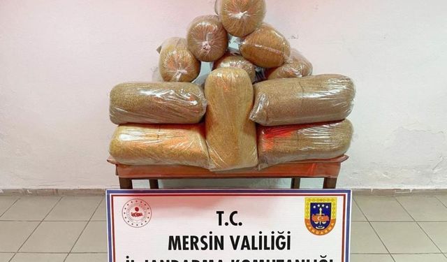 Mersin'de 100 Kilo Kaçak Tütün Ele Geçirildi