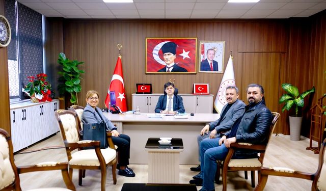 Prof. Dr. Hakan Akdağ, İl Millî Eğitim Müdürü Muhammed Özdemirci'yi Ziyaret Etti