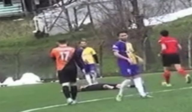 Amatör Lig Maçında Futbolcu Servet Adalı'nın Dili Boğazına Kaçtı
