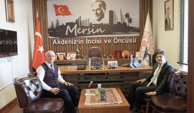 Mersin İl Milli Eğitim Müdürü Özdemirci, İl Kültür Ve Turizm Müdürüne İadeiziyarette Bulundu