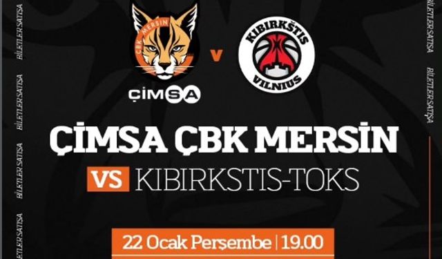 ÇBK Mersin Avrupa'da Çeyrek Final İçin Sahaya Çıkıyor