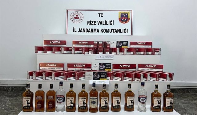 Yol Kontrolünde Kaçak Sigara ve Alkol Yakalandı