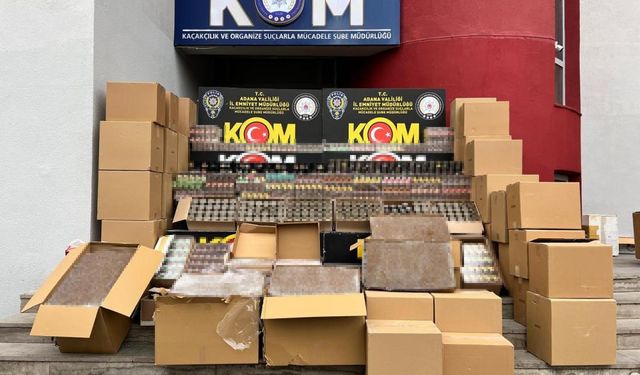 Adana'da 300 Bin Kaçak Sigara Ele Geçirildi