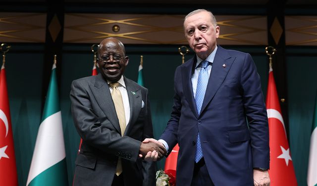 Cumhurbaşkanı Erdoğan: "Nijerya Cumhurbaşkanı Tinubu ile 5 milyar dolar ticaret hacmi hedefimize bağlılığımızı teyit ettik"