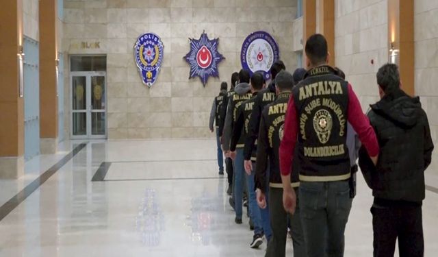Antalya’da 16 Milyon Liralık Telefon Dolandırıcılığı: 12 Tutuklama