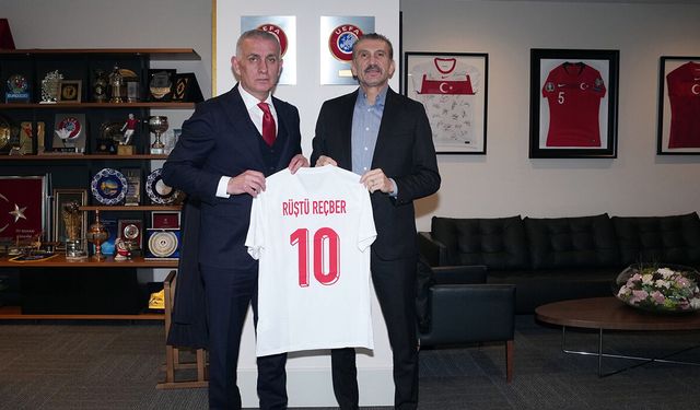 Rüştü Reçber, TFF Başkanı Hacıosmanoğlu ile görüştü