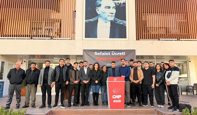 CHP Mersin Gençlik Kolları'ndan KYK Bursu Tepkisi