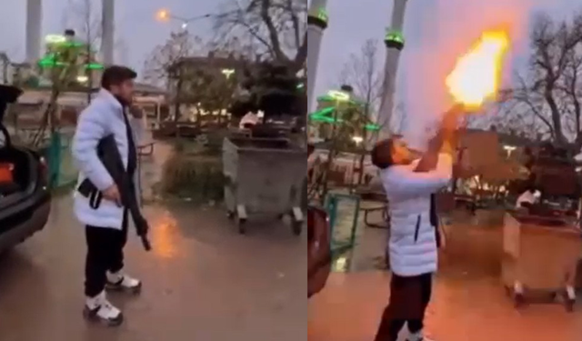 Pompalı tüfekle havaya ateş açan şüpheli tutuklandı