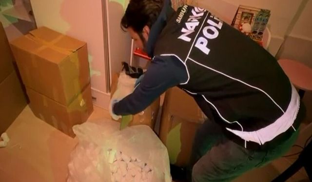 Samsun'da   230 bin sentetik hap ele geçirildi