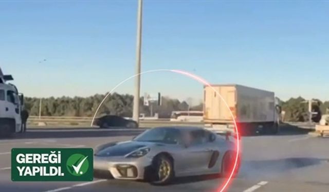 300 Kilometrenin Üzerinde Hız Yaparak Drift Atan Sürücü Yakalandı