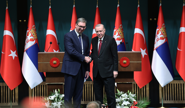 Cumhurbaşkanı Erdoğan, Sırbistan Cumhurbaşkanı Vucic’i Resmi Törenle Karşıladı