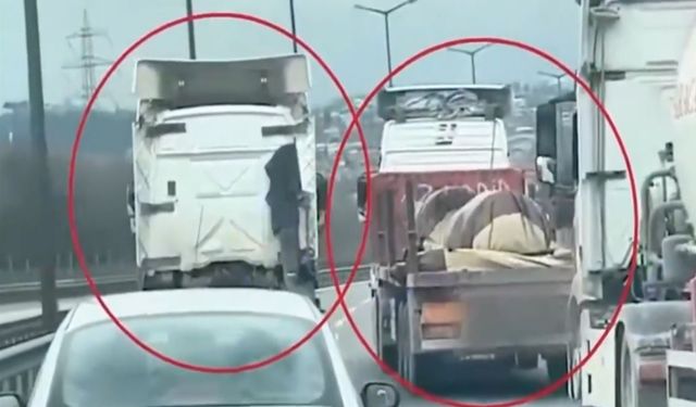 Sol Şeridi İşgal Eden Tır Sürücüsüne Gereği Yapıldı