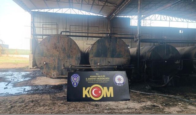 Adana'da Depoya Yapılan Baskında 115 Bin Litre Kaçak Akaryakıt Ele Geçirildi
