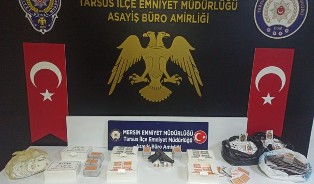 Tarsus'ta kahve ve derneklere kumar operasyonu