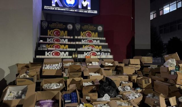 Adana’da 1 milyon kaçak ilaç ele geçirildi: 1 kişi tutuklandı