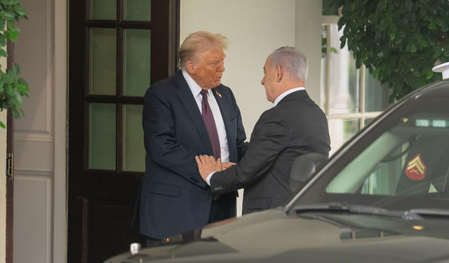 ABD Başkanı Trump ile İsrail Başbakanı Netanyahu'nun Görüşmesi Sona Erdi
