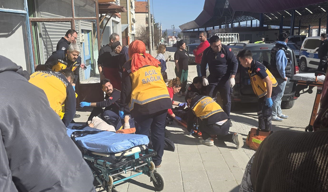 Eski eşini pompalı tüfekle vurdu, iş yeri sahibi silahla karşılık verdi