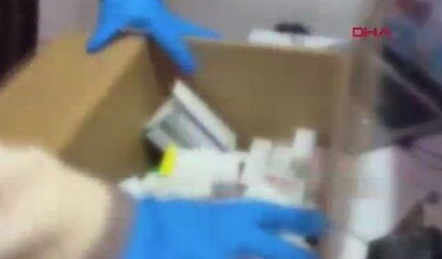 Kozmetik dükkanına baskın yapıldı: Kaçak ilaçlar ele geçirildi